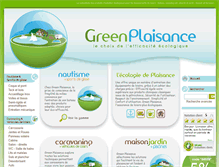 Tablet Screenshot of green-plaisance.com